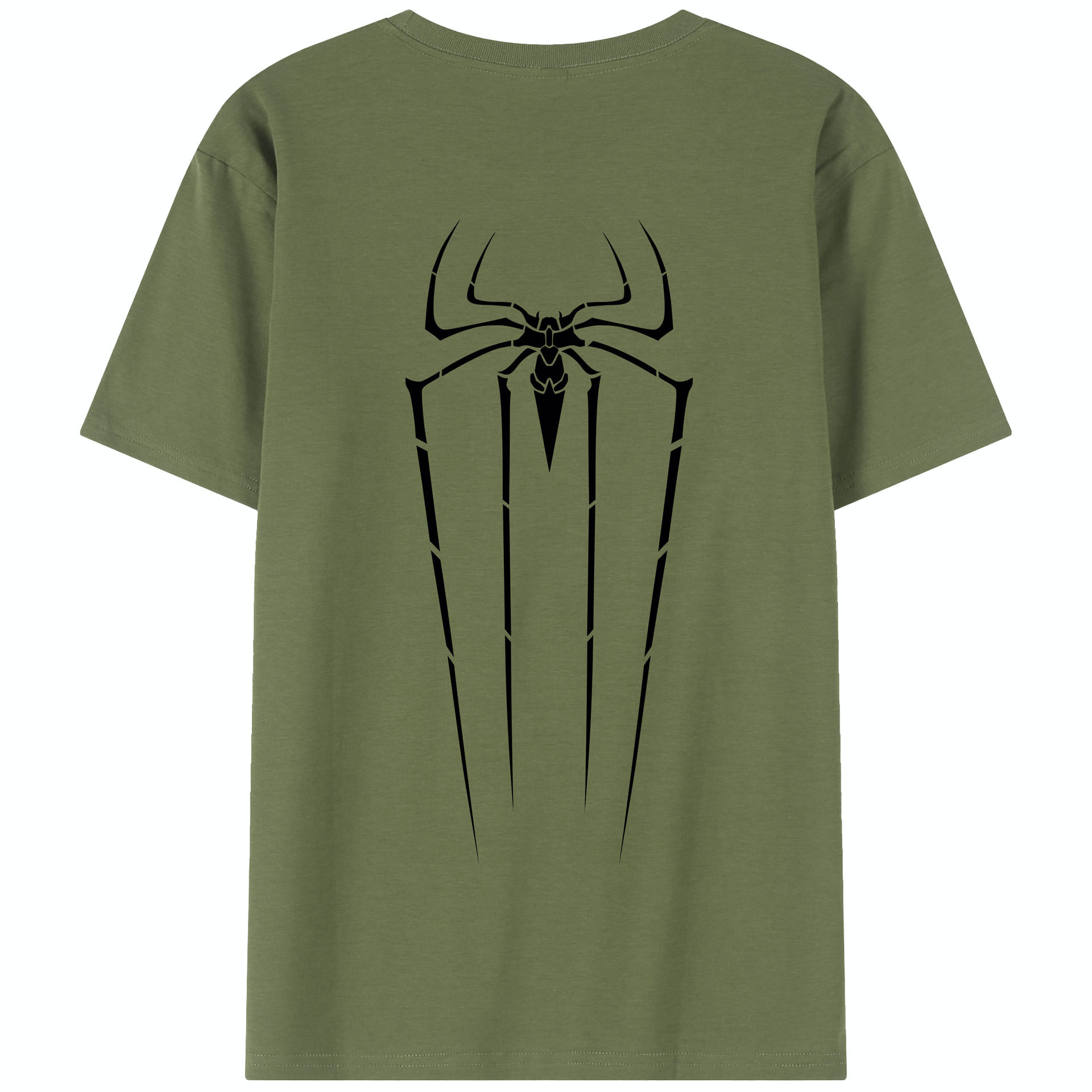 （画像用） Spider Man スパイダーマン 綿100％半袖Tシャツ（背面プリント）